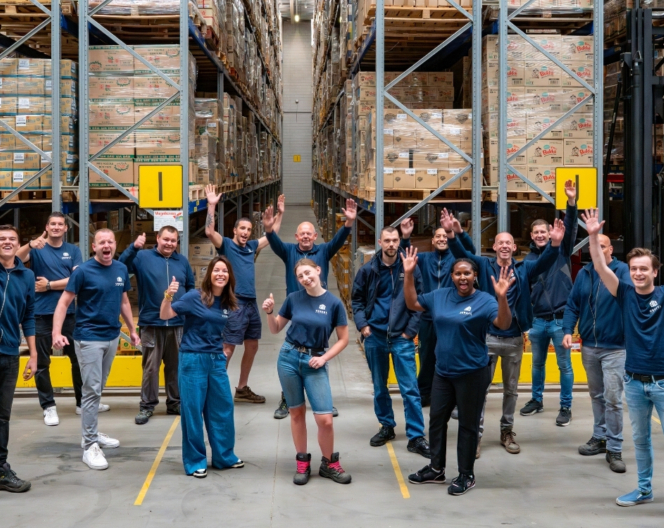 Team voor internationaal transport door Europa